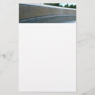 WWII Memorial Freedom Wall in Washington DC Stationery