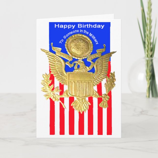 WWII Military Birthday Card (Front)