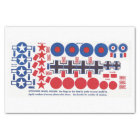 WWII model aeroplane national insignia, FAC size