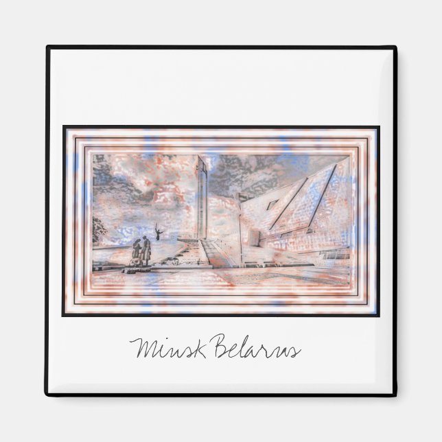 WWII Monument Museum Minsk Belarus Magnet (Front)