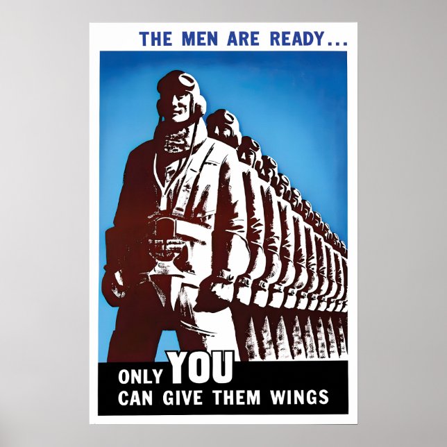 WWII Motorcycle Propaganda Poster Canada - Give (Front)