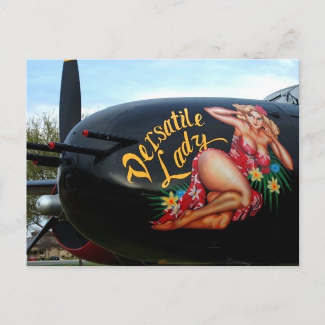 WWII Nose Art Postcard (Front)