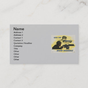 WWII Patriotic Poster Business Card
