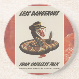 WWII Patriotic Poster Coaster