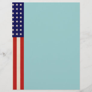 WWII Patriotic Poster Letterhead
