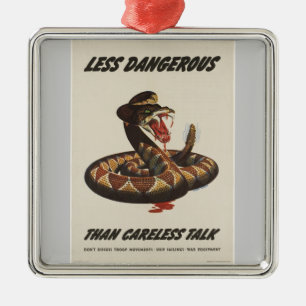 WWII Patriotic Poster Ornament