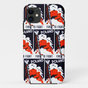 WWII Poland, First To Fight Poster iPhone 11 Case
