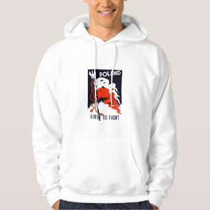 WWII Poland, First to Fight Poster Hoodie