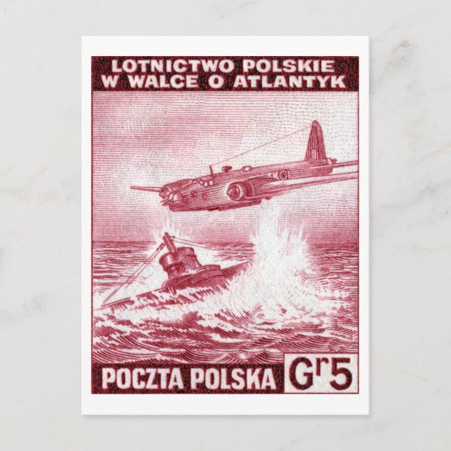 WWII Polish Air Force Postcard (Front)