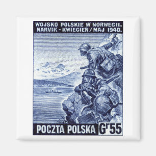 WWII Polish Army in Narvik, Norway Magnet