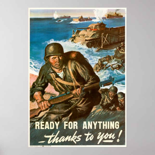 WWII Ready For Anything Poster (Front)