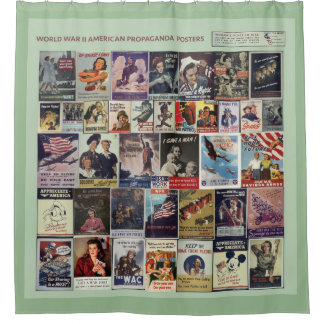 WWII Recruiting Posters Shower Curtain