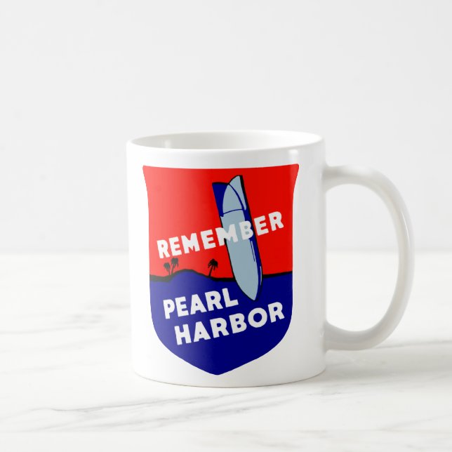 WWII Remember Pearl Harbour Coffee Mug (Right)