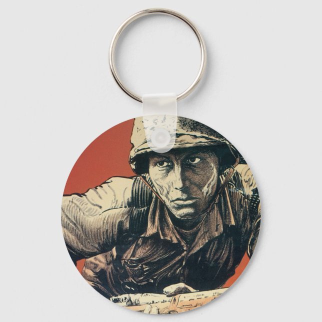 WWII Soldier Key Ring (Front)