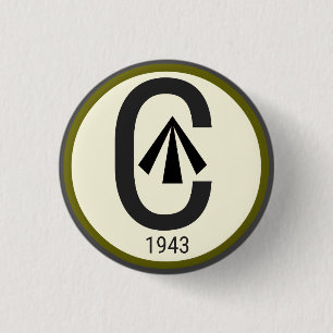 wwII  Spearhead logo Canada 3 Cm Round Badge