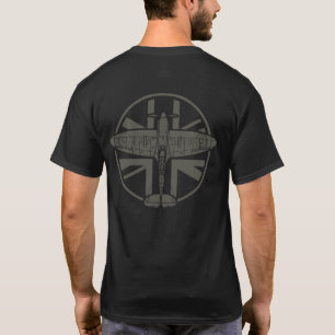 WWII Spitfire RAF 004 Dark Green T-Shirt