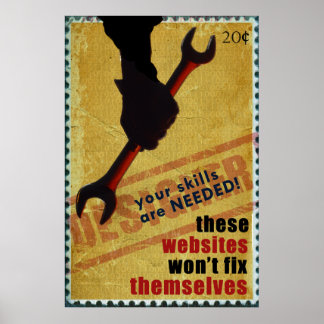 WWII-Style Designer Poster