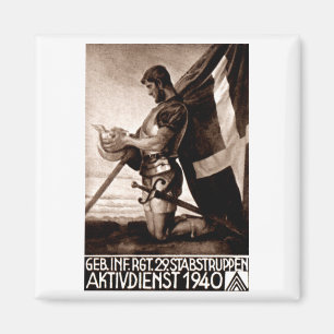 WWII Swiss Poster Magnet