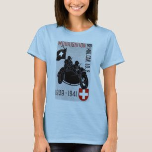 WWII Swiss Recon Motorcycle T-Shirt