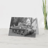 "WWII Tank" Birthday Card