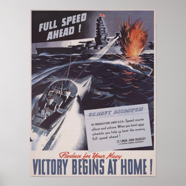 WWII Victory Begins At Home! Poster (Front)