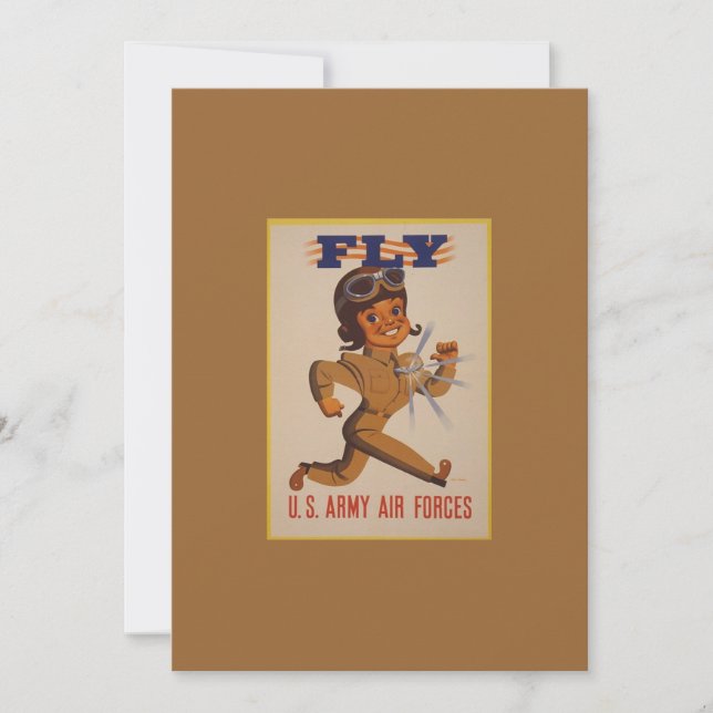 WWII Vintage Poster Invitation (Front)