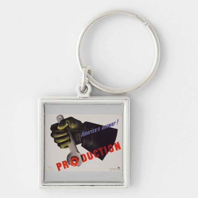 WWII Vintage Poster Keychain (Front)