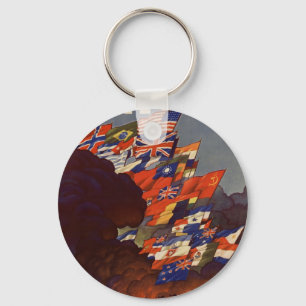 WWII Vintage Poster Keychain