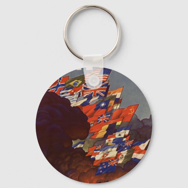 WWII Vintage Poster Keychain (Front)