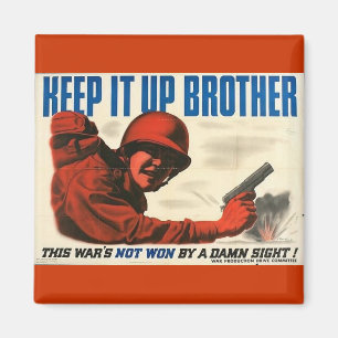 WWII Vintage Poster Magnet