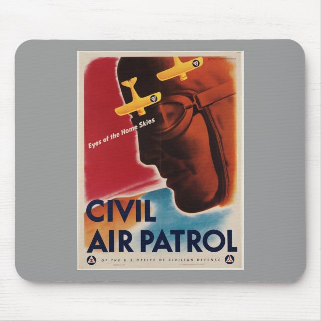 WWII Vintage Poster Mouse Pad (Front)