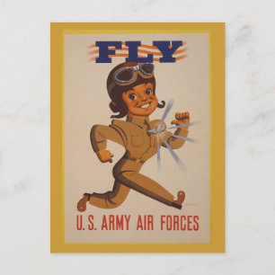 WWII Vintage Poster Postcard