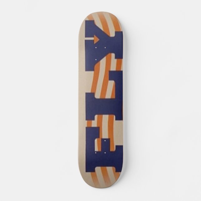 WWII Vintage Poster Skateboard (Front)