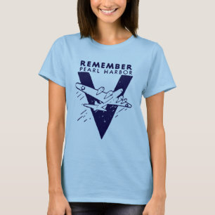WWII White Remember Pearl Harbour T-Shirt
