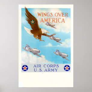 WWII Wings Over America Poster