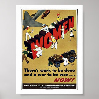 Wwii Women Poster