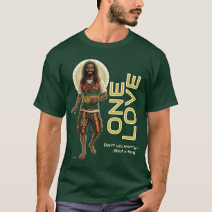 WWJD Reggae Vibes, Everyday Jesus, Rasta One Love T-Shirt