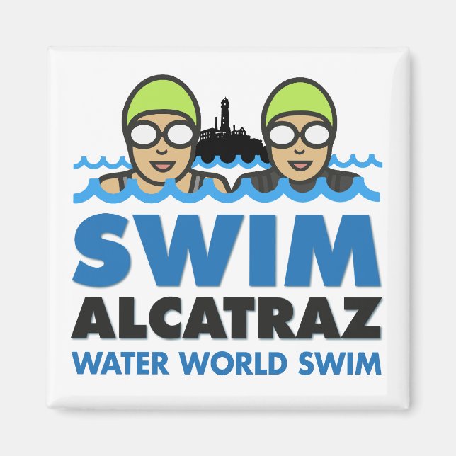 WWS Swim Alcatraz magnet (Front)