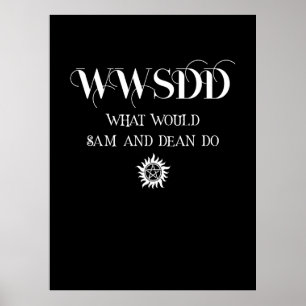 WWSDD Quote Design with Pentagram Sun Symbol Poster