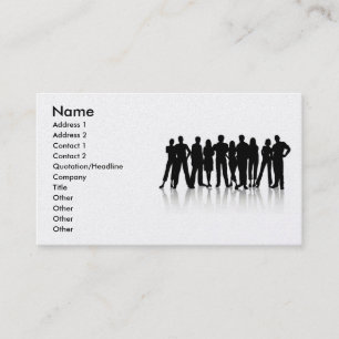 www_Garcya_us_human silhouetes vector, Name, Ad... Business Card