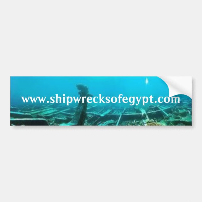www.shipwrecksofegypt.com bumper sticker (Front)