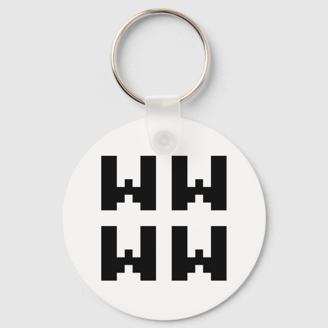 WWWW | LOL Japanese Internet Slang Key Ring (Front)