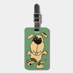 WX- Dancing Puppy Dog Cartoon Luggage Tag