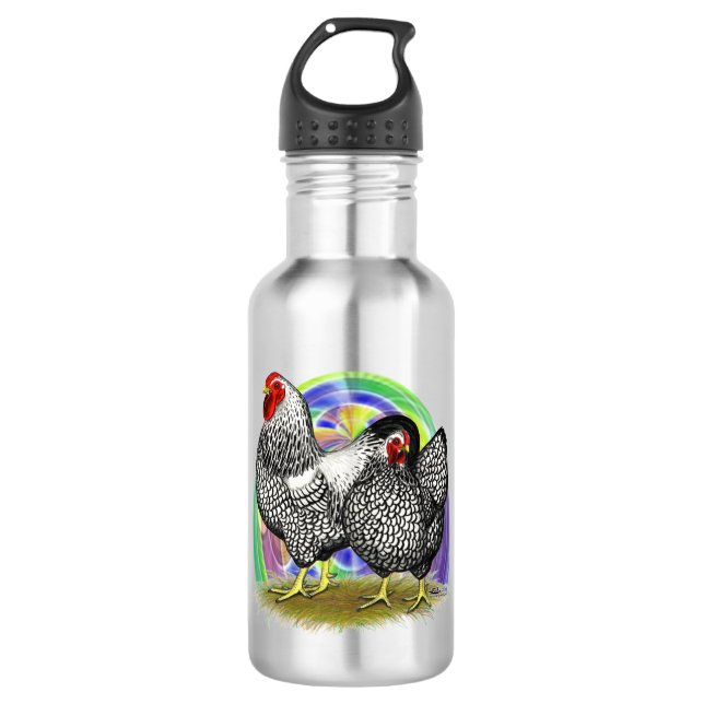 Wyandotte:  Easter Egg Pair 532 Ml Water Bottle (Front)