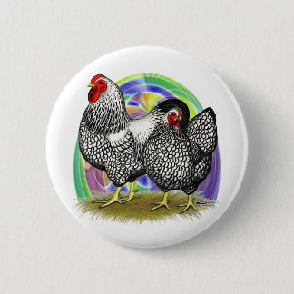 Wyandotte: Easter Egg Pair 6 Cm Round Badge