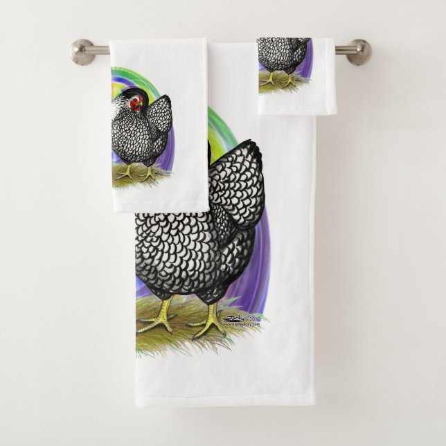 Wyandotte:  Easter Egg Pair Bath Towel Set (Insitu)