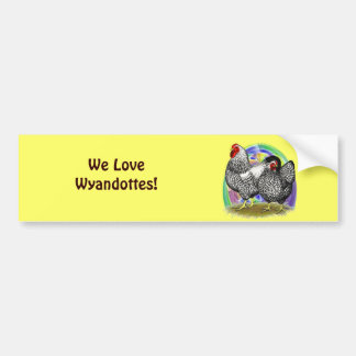 Wyandotte: Easter Egg Pair Bumper Sticker