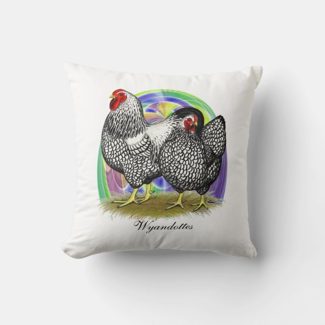 Wyandotte:  Easter Egg Pair Cushion (Front)