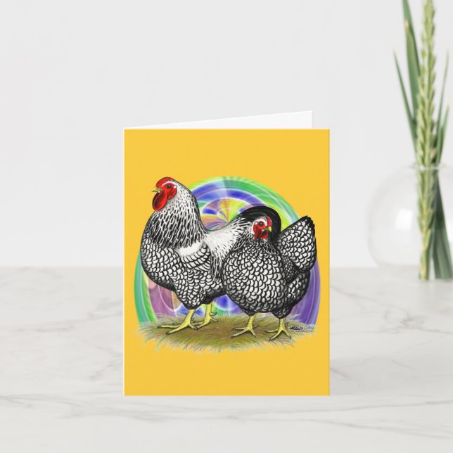 Wyandotte:  Easter Egg Pair Holiday Card (Front)