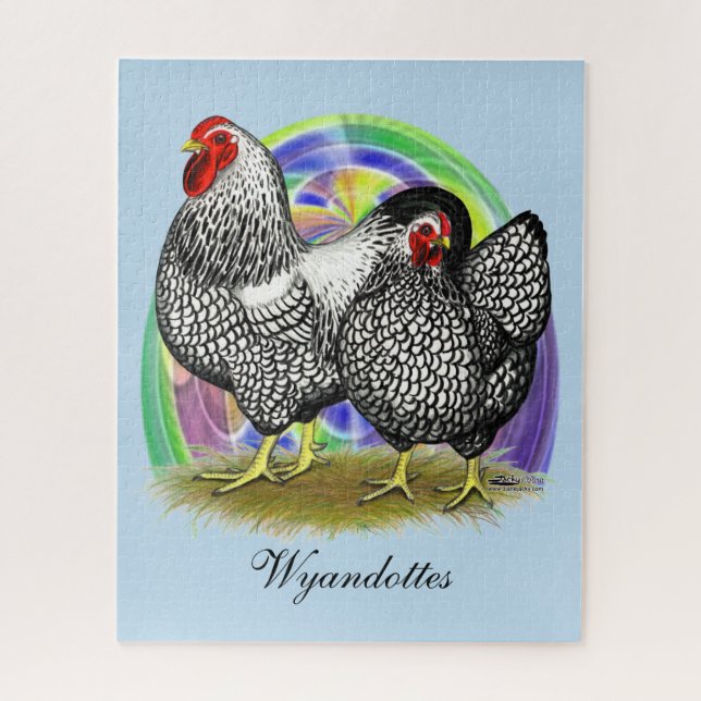 Wyandotte:  Easter Egg Pair Jigsaw Puzzle (Vertical)